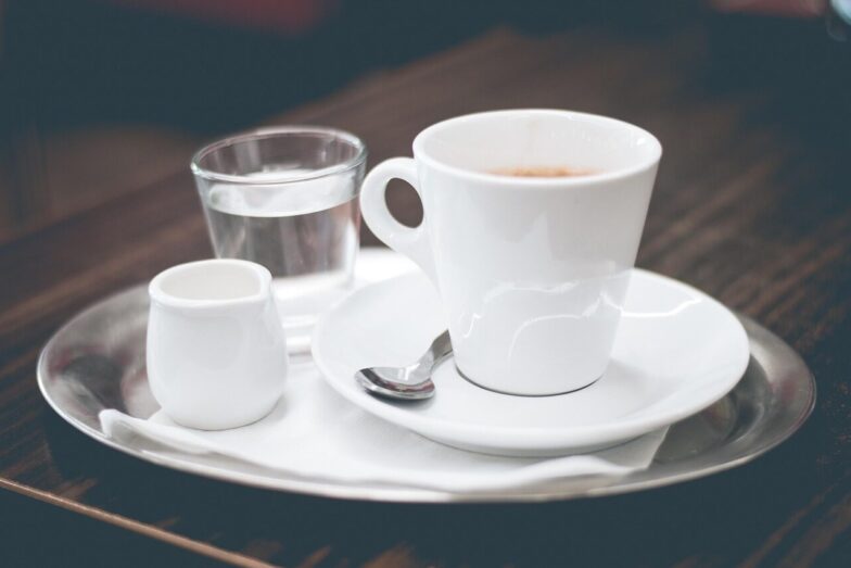 coffee, water, cafe, espresso, cups, nature, utencils