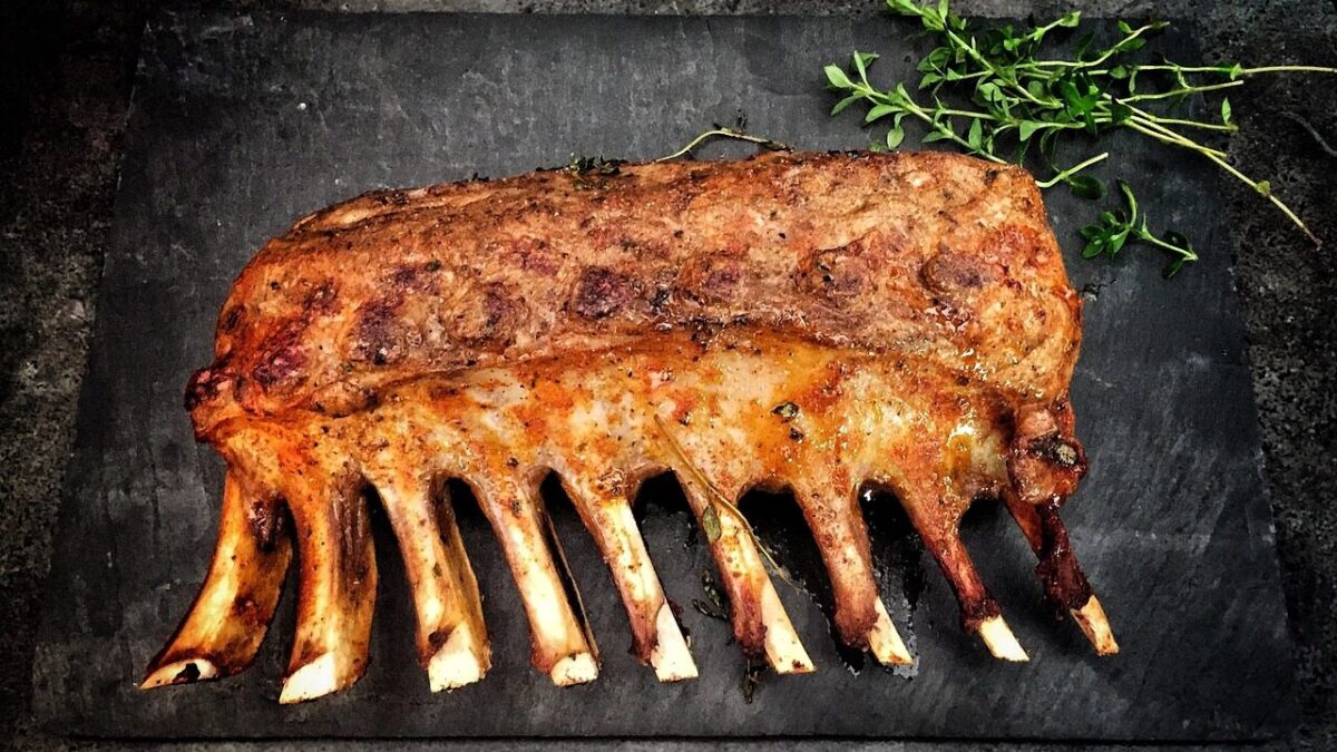 lamb, meat, dinner, butcher, cooking, rib, barbecue, fresh, pepper, food, steak, preparation, ingredient, cuisine, animal, kitchen, meal, bone, fillet, slice, diet, portion, piece, healthy