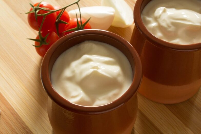 sour cream, pot, ceramic, tomatoes, sour cream, sour cream, sour cream, sour cream, sour cream