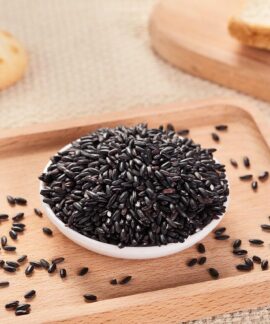 rice, grains, black rice, bowl, tray, table, bread, black rice, black rice, black rice, black rice, black rice