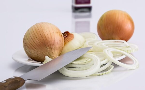 onion, slice, knife, food, ingredient, raw, vegetarian, healthy, vegetable, cooking, vegan, fresh, cut, culinary, eating, tears, crying, kitchen, onion, onion, onion, onion, onion