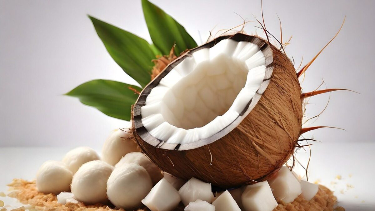 ai generated, coconut, fruit, tropical, coconut milk, coconut oil, cooking, ingredient, cuisine, coconut water, coconut cream, coconut sugar, coconut flour, coconut, coconut, coconut, coconut, coconut, coconut oil, coconut oil, coconut water