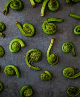 green chili peppers on gray surface
