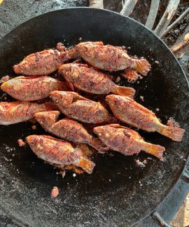 Kepta žuvis. Unsplash nuotr.