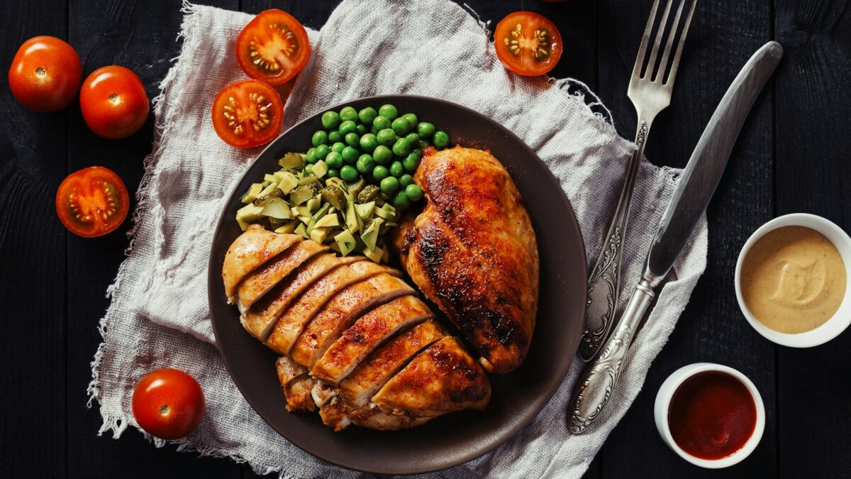 a plate of food