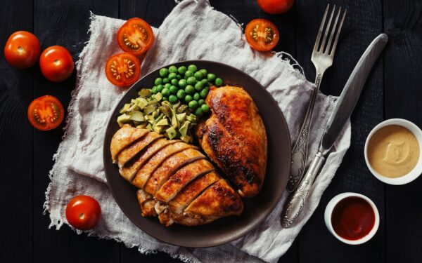 a plate of food