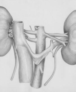 a pencil drawing of the human body