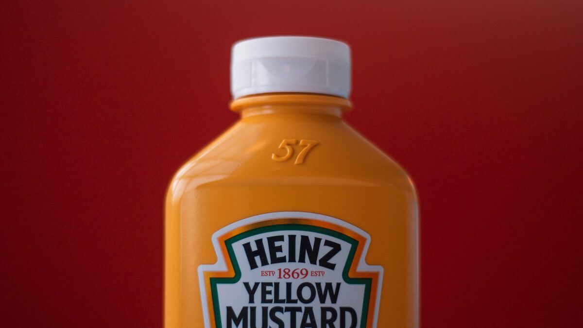 Heinz yellow mustard bottle