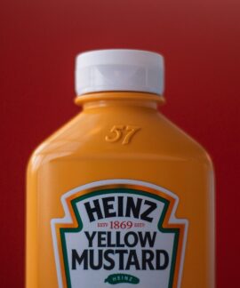 Heinz yellow mustard bottle