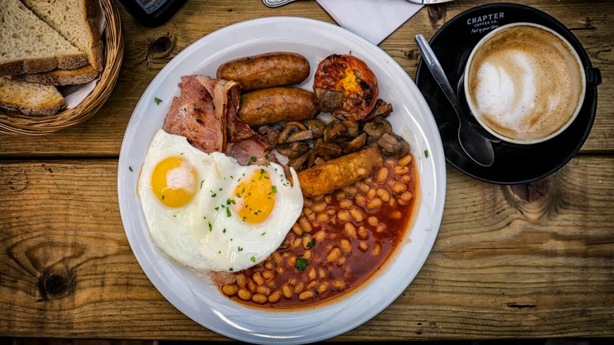 a plate of food