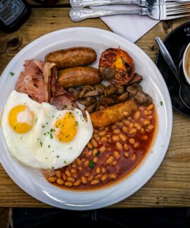 a plate of food