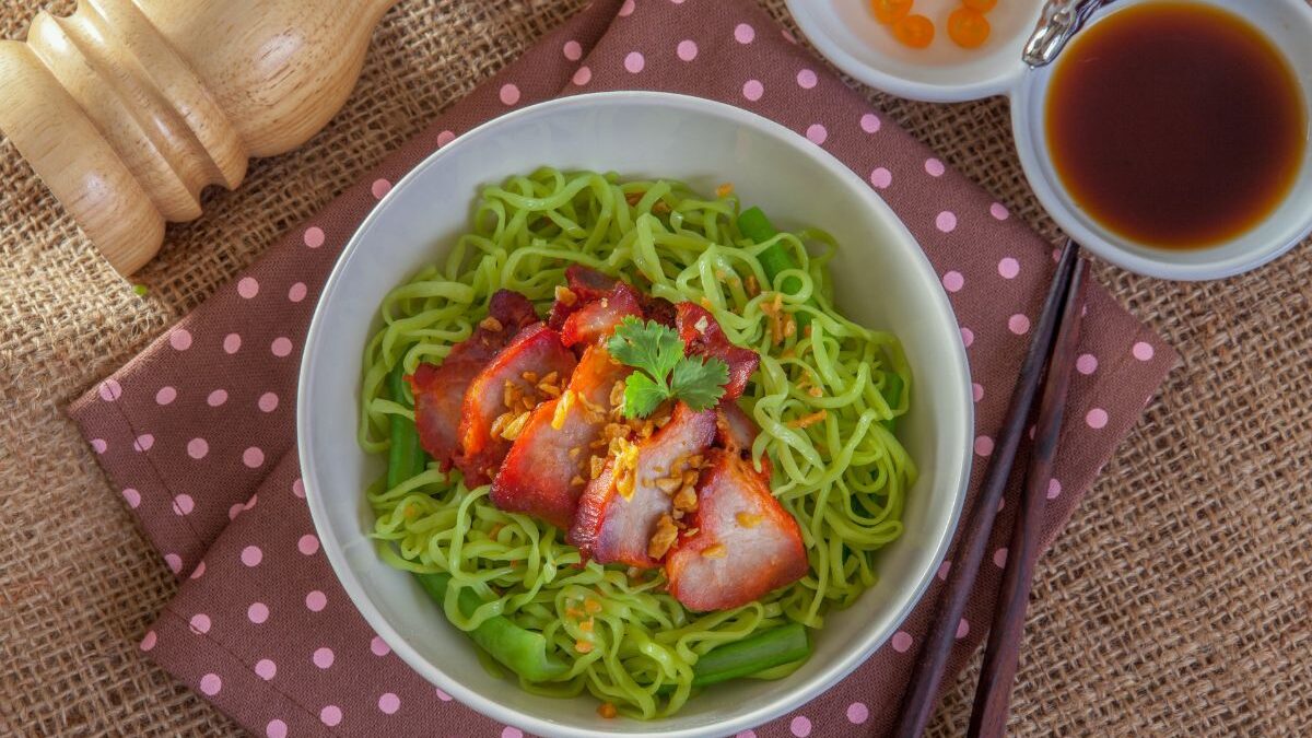 Edamame makaronai. Canva nuotr.