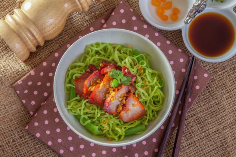 Edamame makaronai. Canva nuotr.