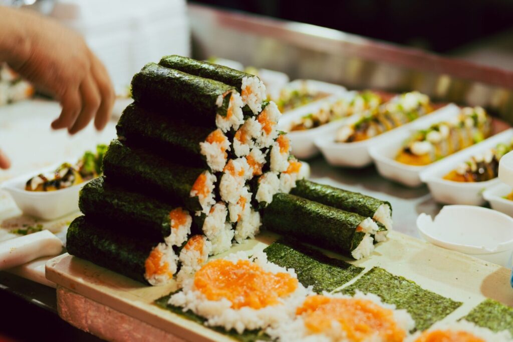 Jūrų dumblių lapai Nori. Pexels nuotr.
