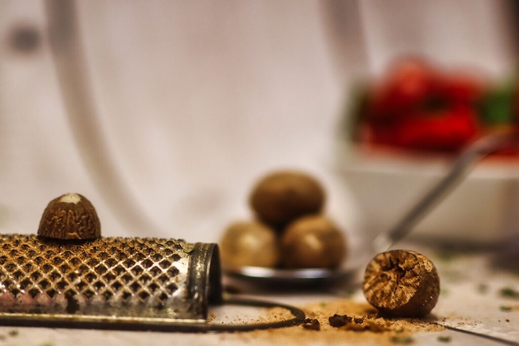 Maskatinis riešutas. Pixabay nuotr.