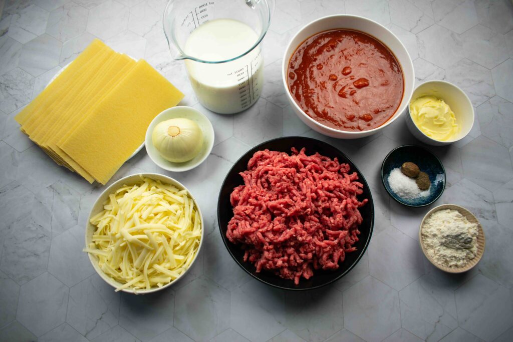 Mano skaniausia lazanija su jautiena. Ingredientai